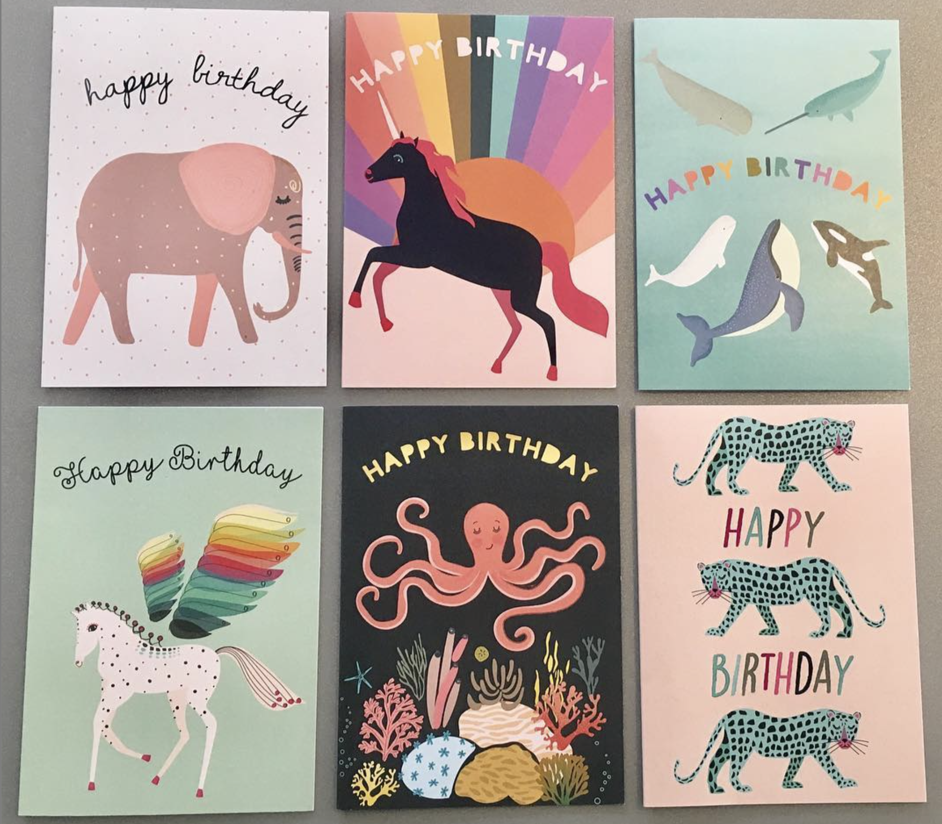 Just some of the greetings cards designs available.