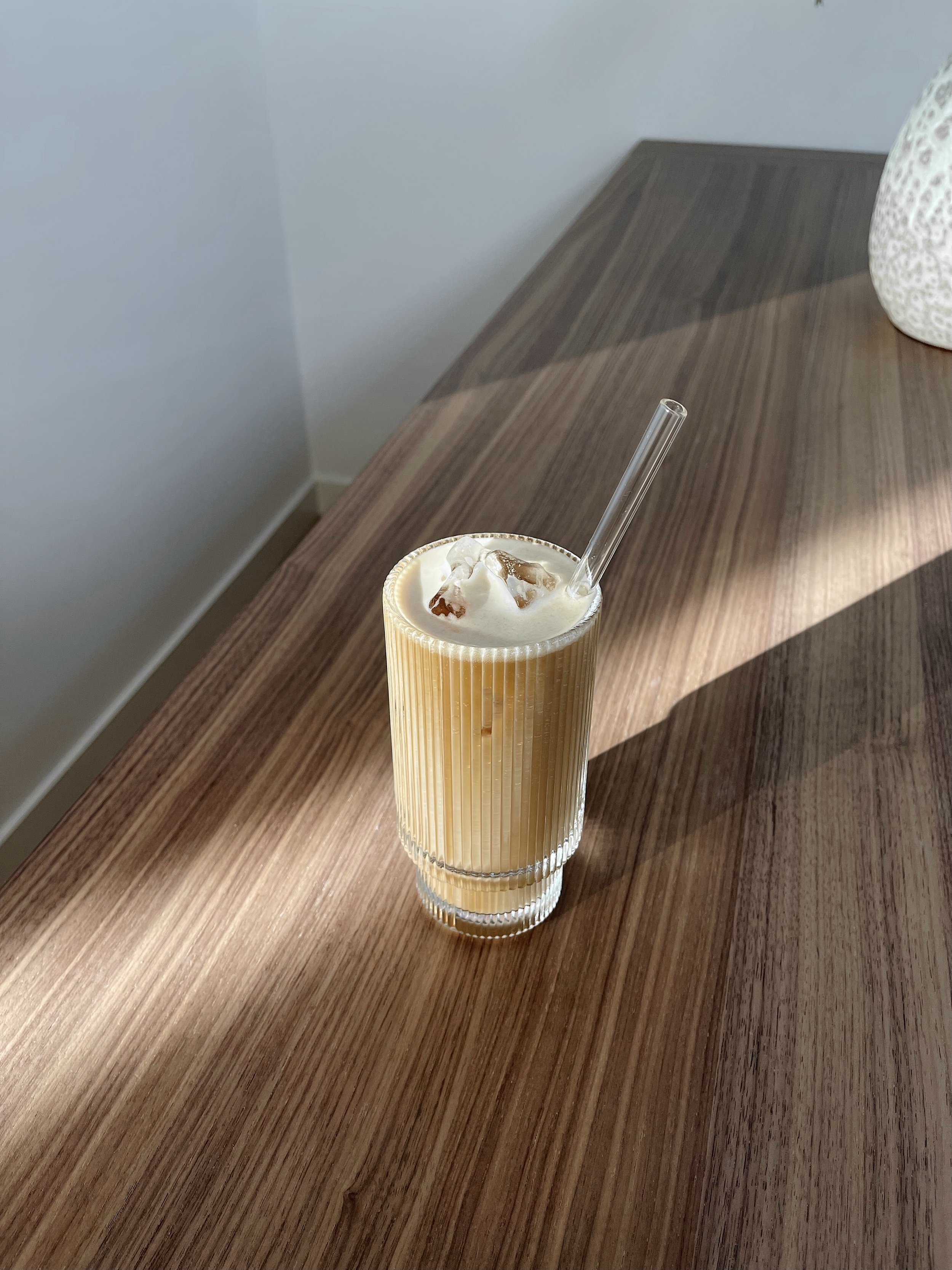 Iced Coffee At Home - Amazon Ribbed Glass - Bre Sheppard's Faves.jpg
