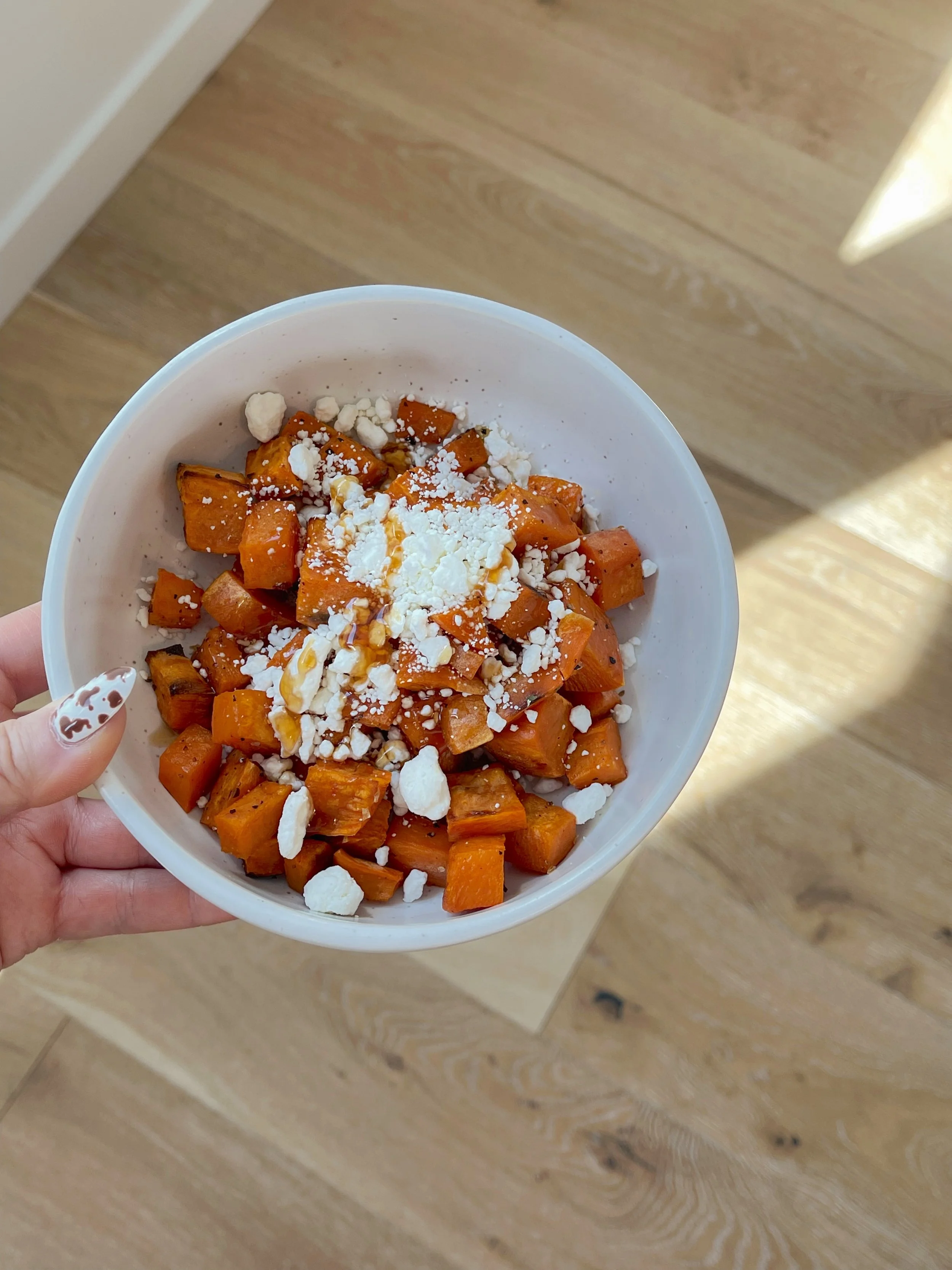 Roasted Sweet Potato w/ Goat Cheese