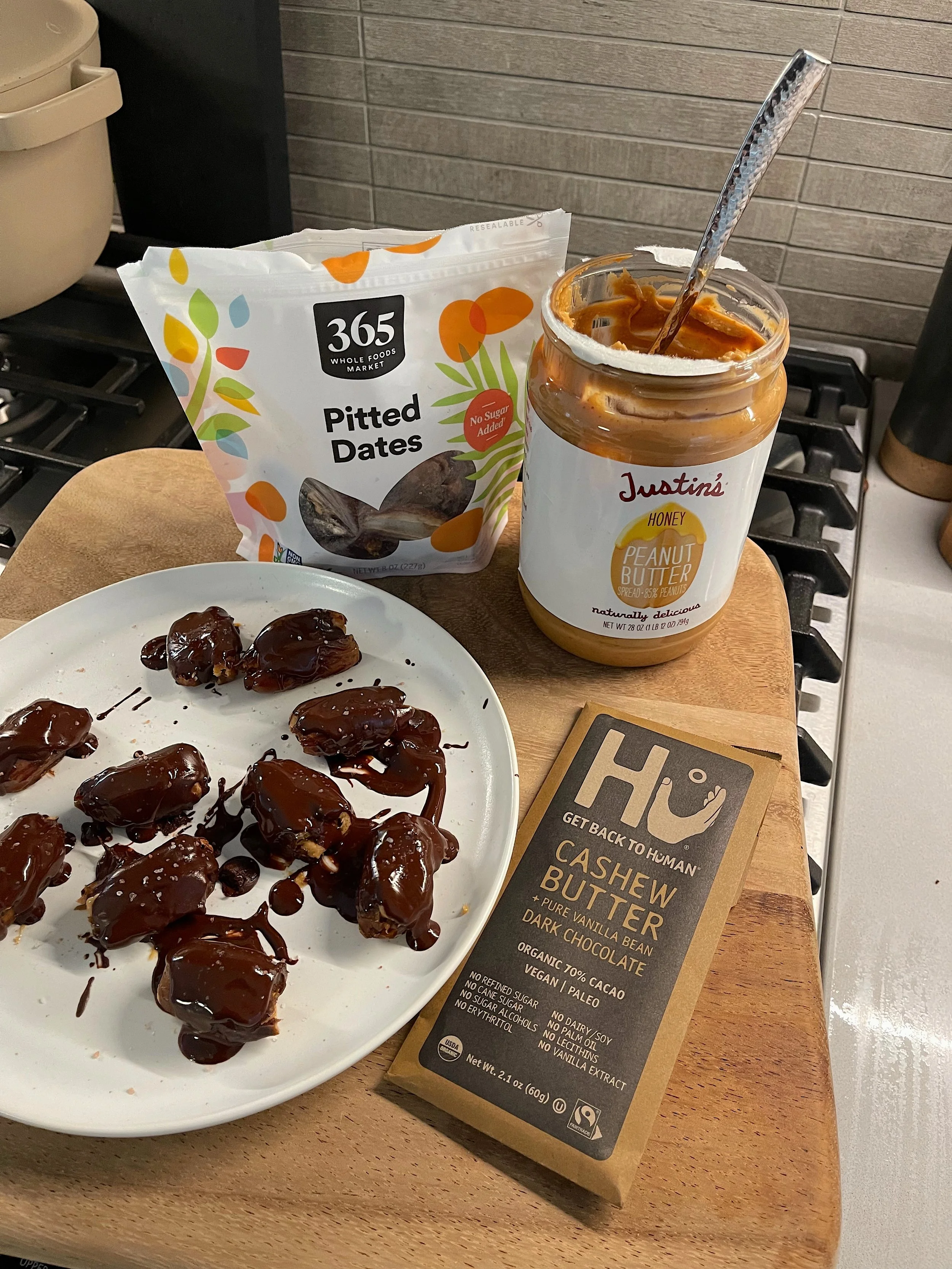 Healthy-ish "Snickers" Date Snack