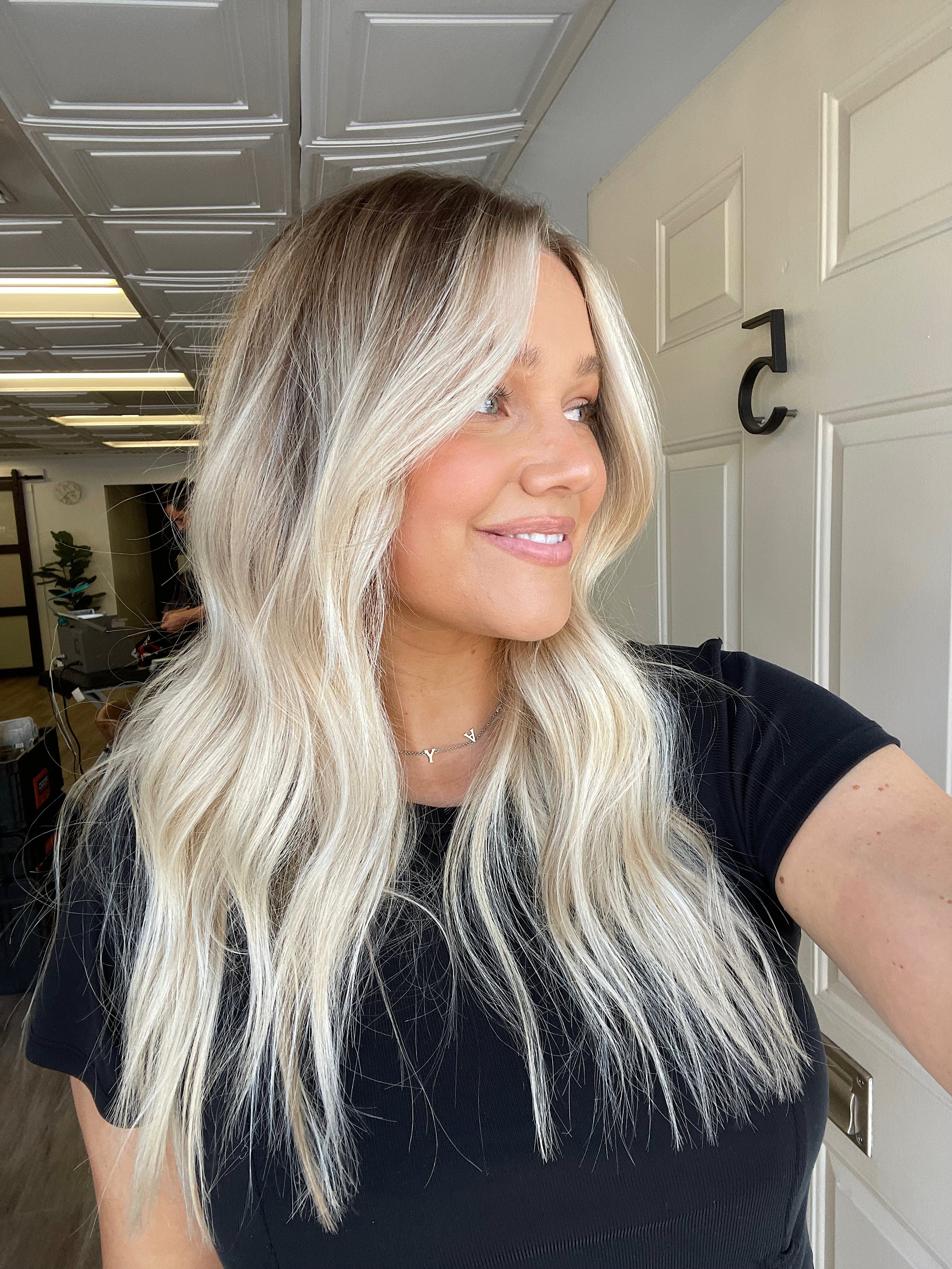 Bre Sheppard New Hair For Fall - Bright Blondie Rooted Brown Natural Look .JPG