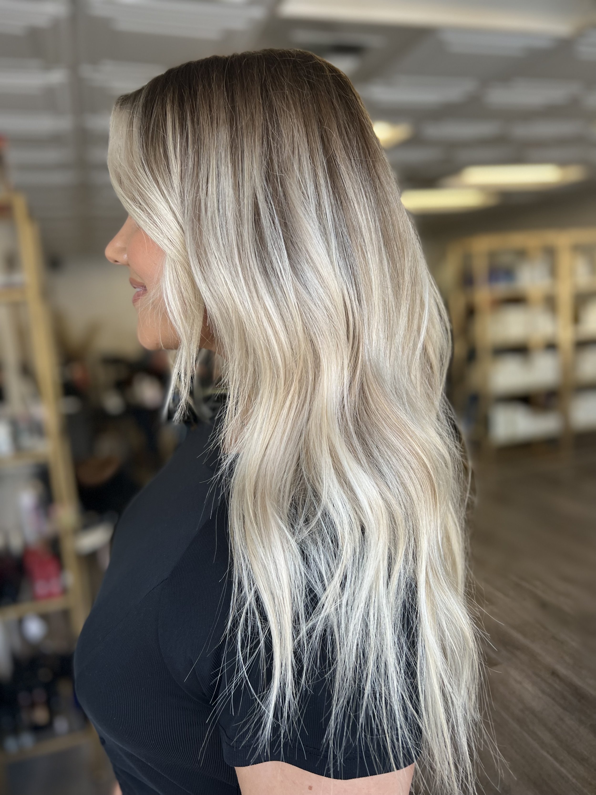 Bre Sheppard New Hair For Fall - Bright Blonde Rooted Natural Fall Hair.jpg