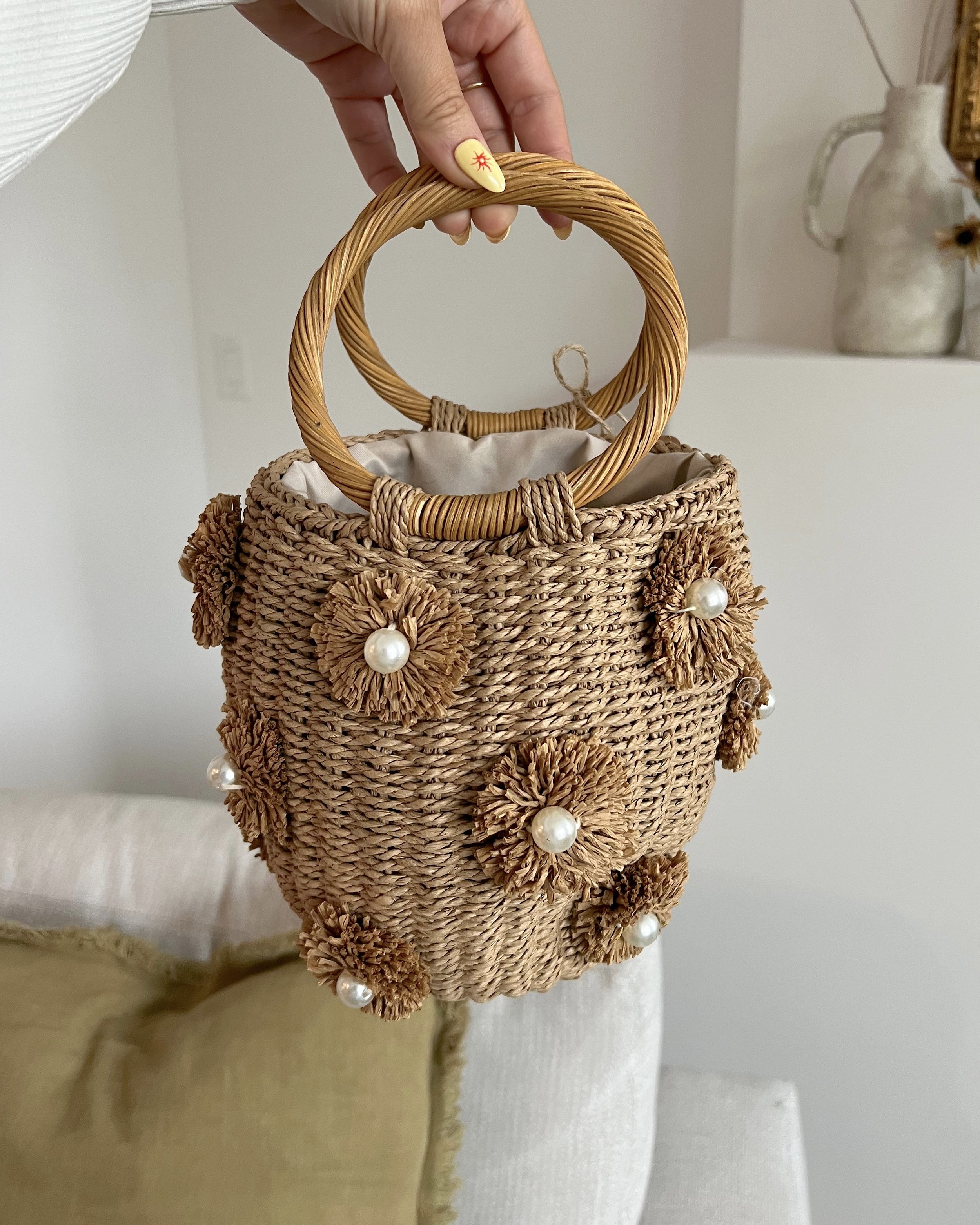 Amazon Bags Perfect For Summer - Rattan and pearl amazon bag, under $40, bre sheppard, summer style.jpg
