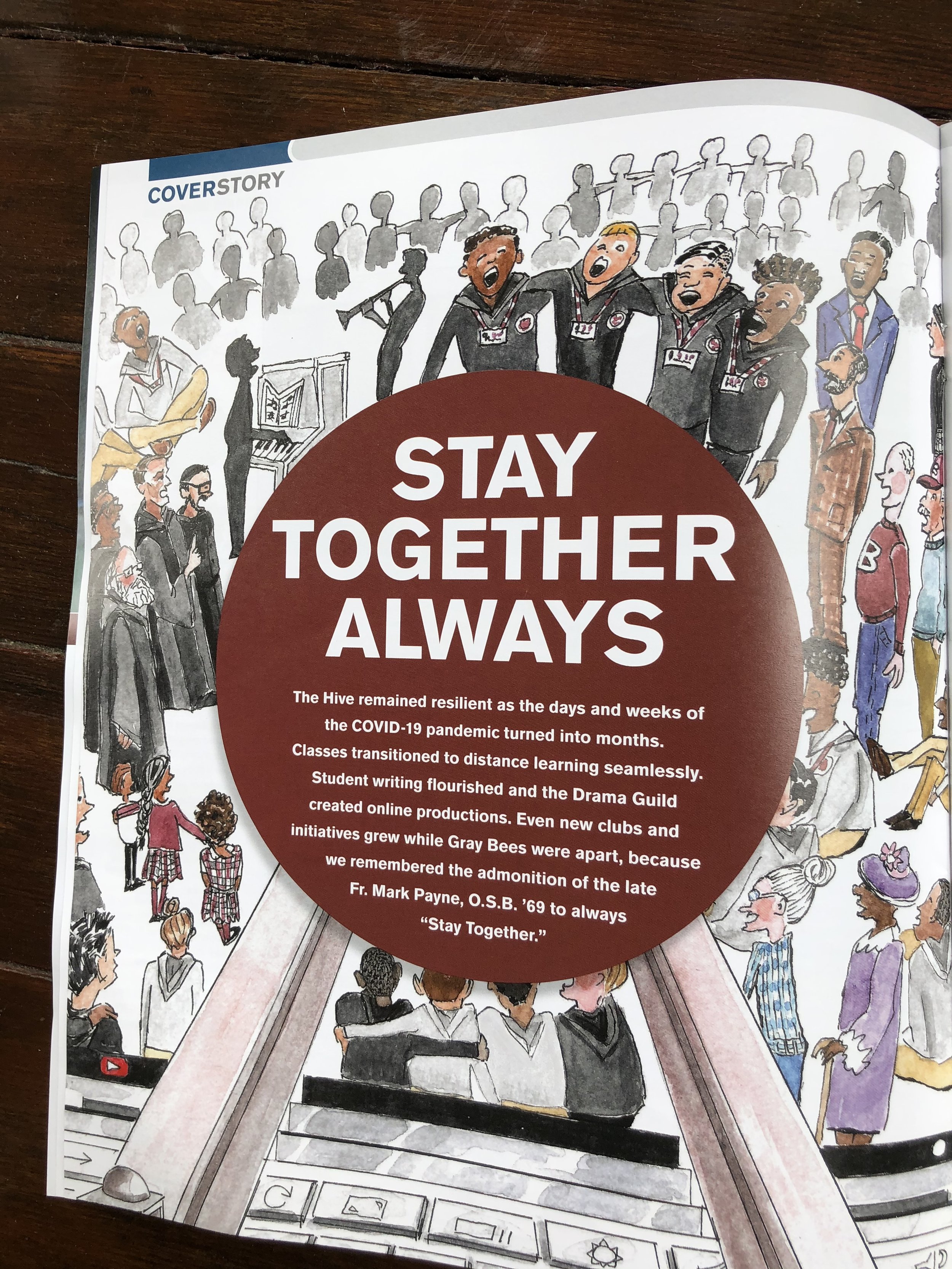 Interior illustrations for SBP Magazine Lockdown article