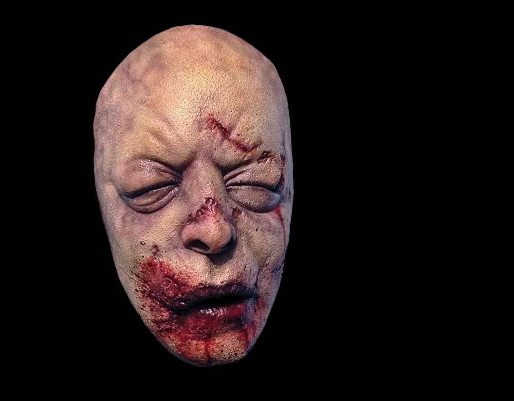 Officially Licensed AMC Walking Dead - Bloated Walker Zombie Halloween Latex Half-Mask - Lord Grimley's Manor