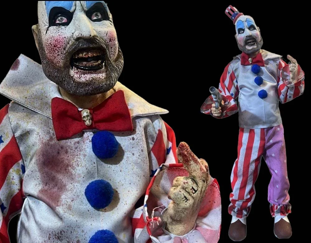 ScarePros - Officially Licensed House of 1000 Corpses - Captain Spaulding 36" Poseable Doll Prop  - Poseable Halloween Doll - Lord Grimley's Manor