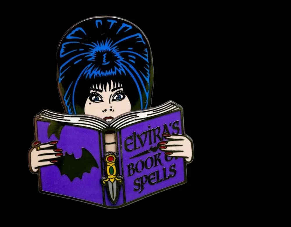 Kreepsville 666 - Elvira Book Of Spells - Enamel Pin - Lord Grimley's Manor