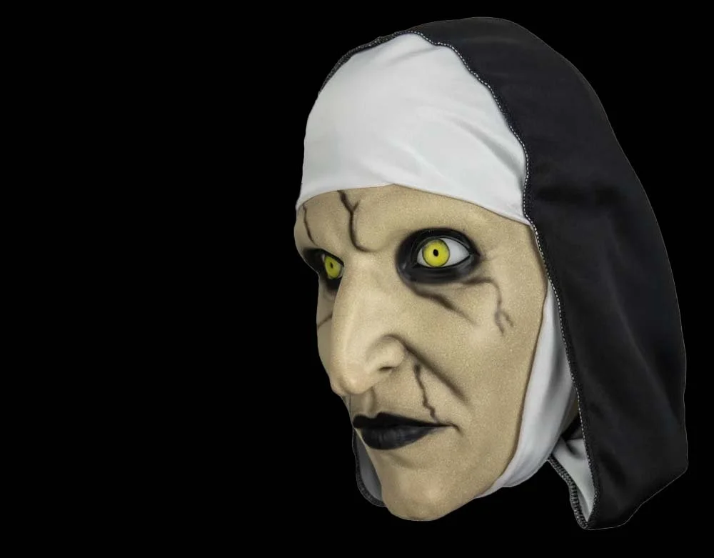 Trick or Treat Studios - Officially Licensed The Nun Valak The Conjuring - Halloween Deluxe Injection Retro Mask - Lord Grimley's Manor