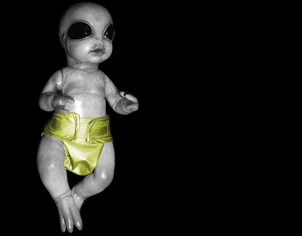 PREORDER Little Grey Alien - Goregeous Babies - Foam Latex Prop