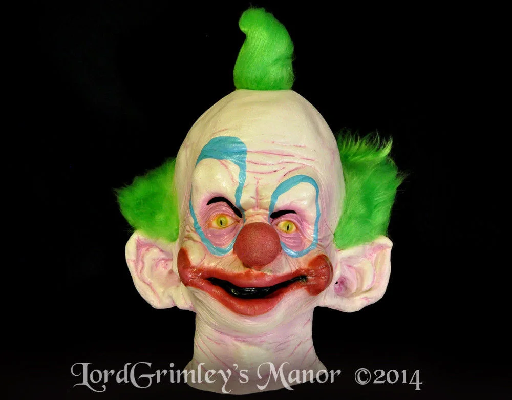 Trick or Treat Studios - Officially Licensed Shorty Killer Clown From Outer Space - Halloween Latex Mask - Lord Grimley's Manor