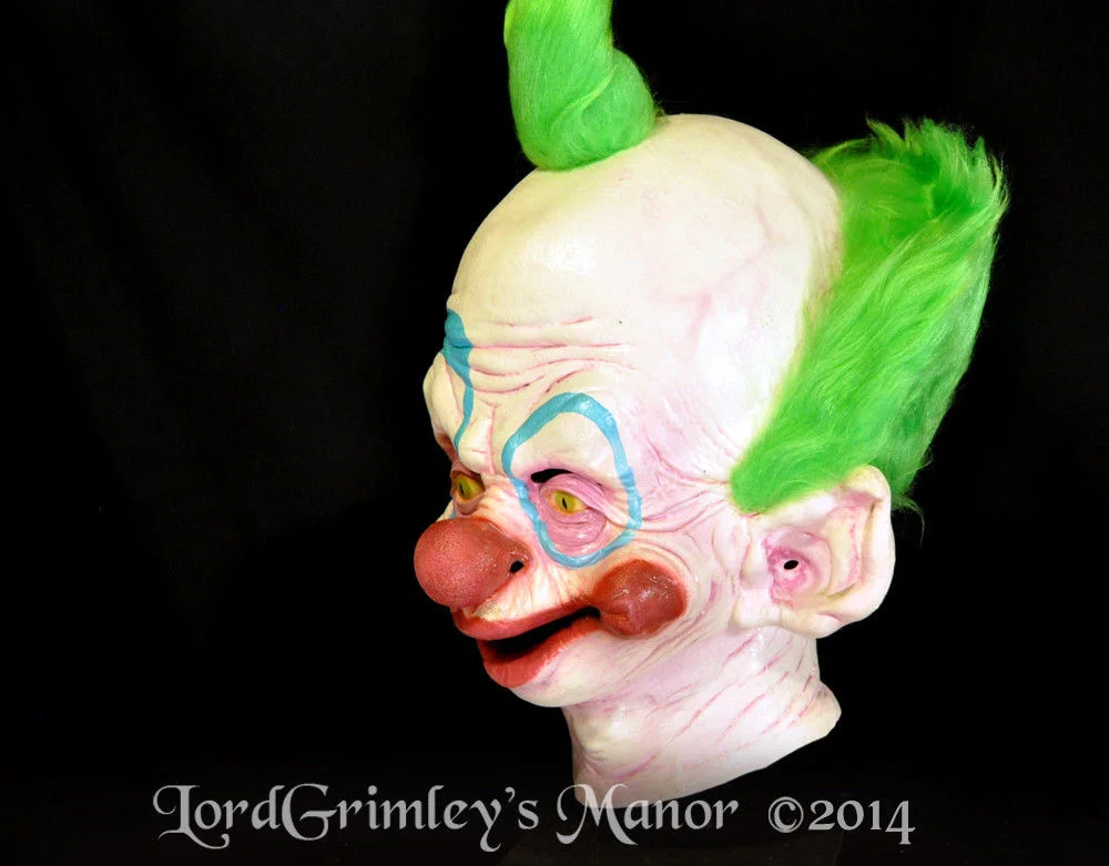 Trick or Treat Studios - Officially Licensed Shorty Killer Clown From Outer Space - Halloween Latex Mask - Lord Grimley's Manor