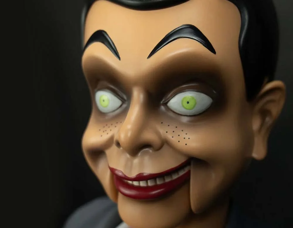 Trick or Treat Studios - Officially Licensed Goosebumps Slappy Dummy Prop Halloween Plastic Puppet Prop - Lord Grimley's Manor