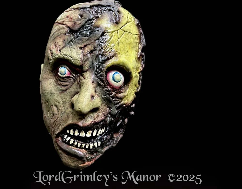 Peeled Female Zombie - Anders Lerche Halloween Latex Mask - Lord Grimley's Manor Exclusive Halloween Mask