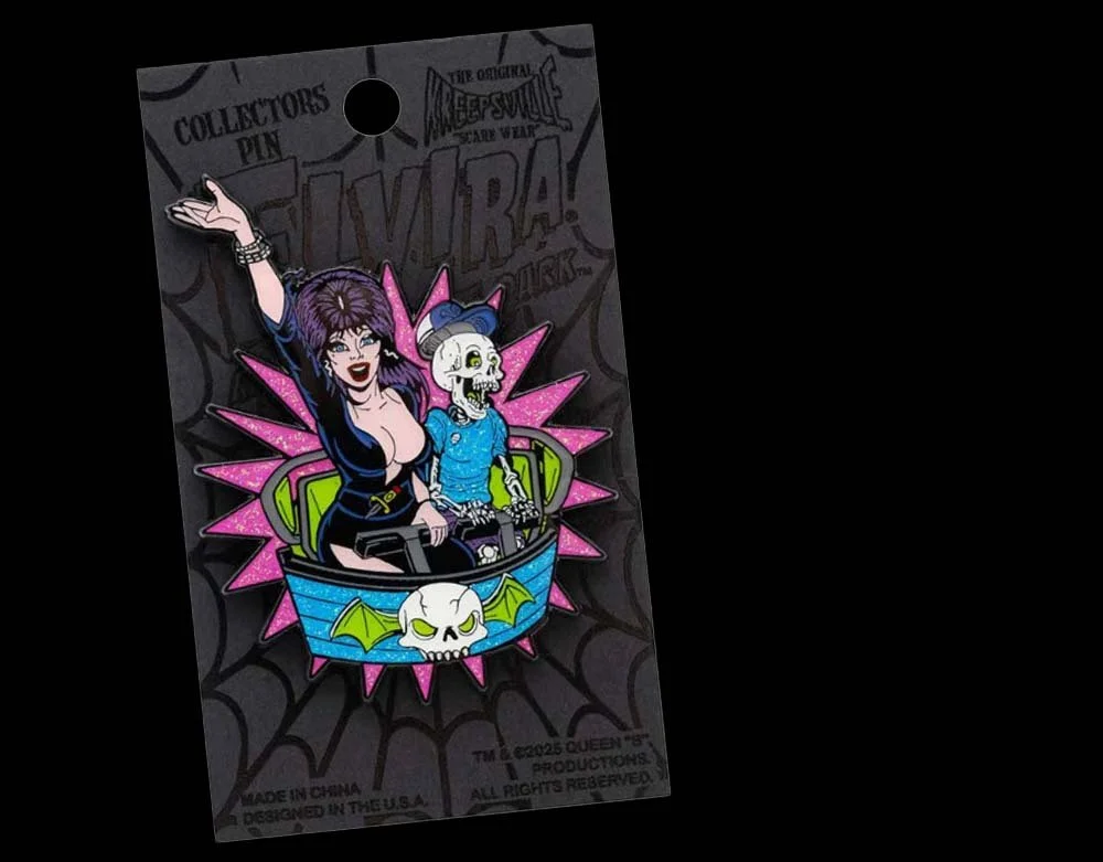 Kreepsville 666 - Elvira Ghostcoaster Glitter - Enamel Pin - Lord Grimley's Manor
