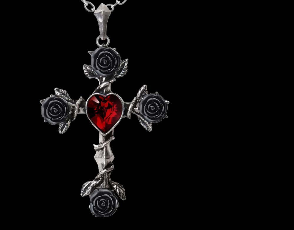 Vintage Gothic Heart Pendant Necklace - Gothic Heart Necklace – In Control  Clothing