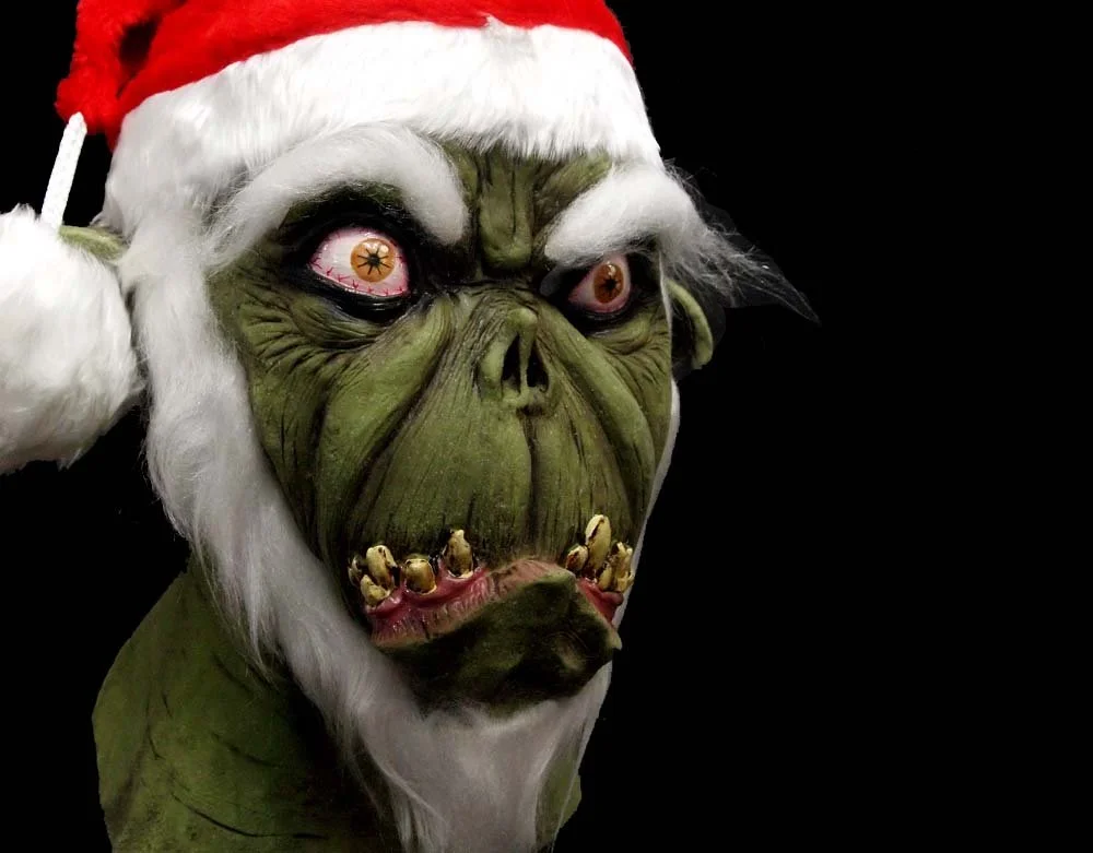 Grumpy Green Santa