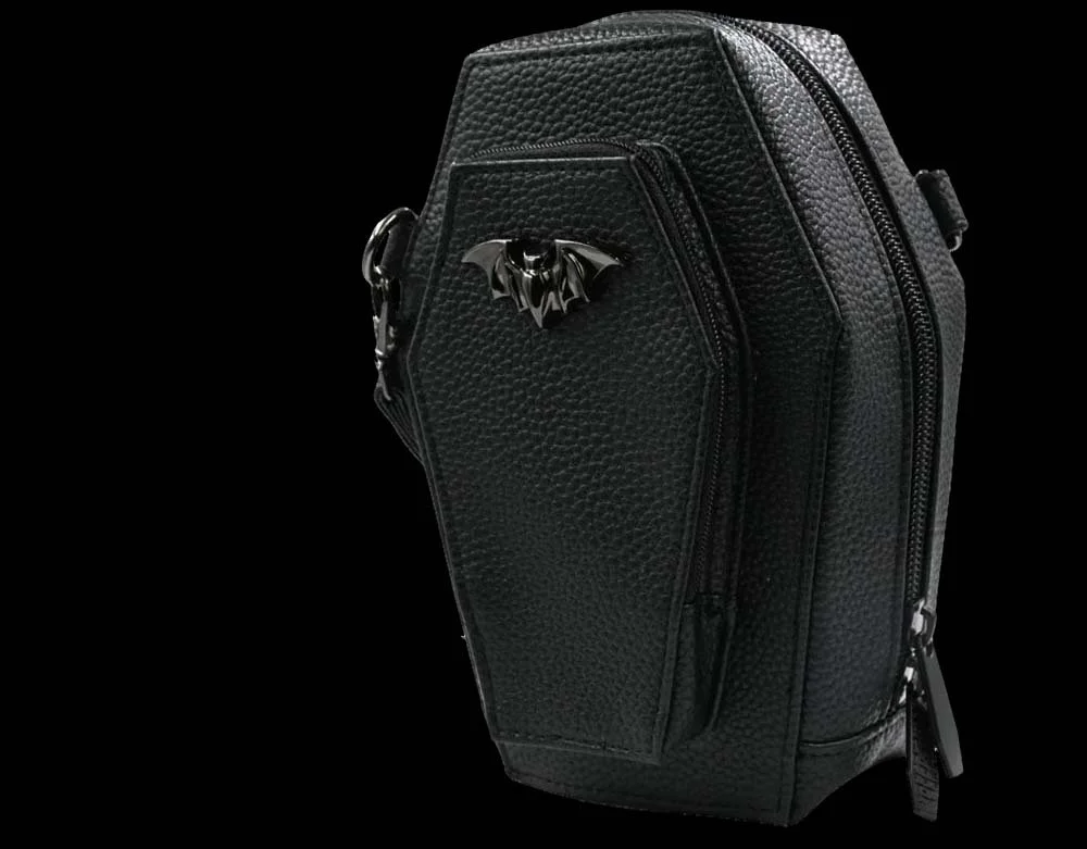 Coffin Mini Crossbody - Bat Purse