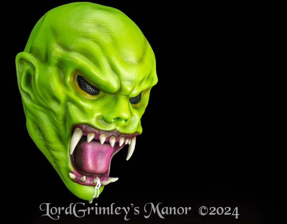 Trick or Treat Studios - Goosebumps - Haunted Mask - Halloween Vinyl Mask - Lord Grimley's Manor