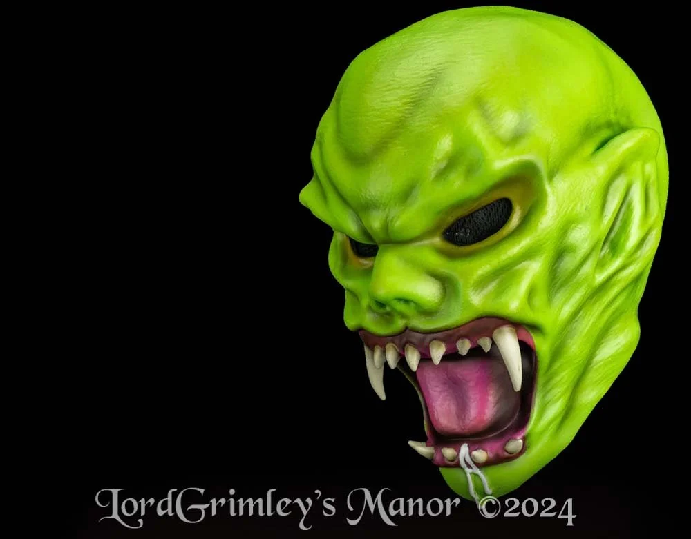 Trick or Treat Studios - Goosebumps - Haunted Mask - Halloween Vinyl Mask - Lord Grimley's Manor