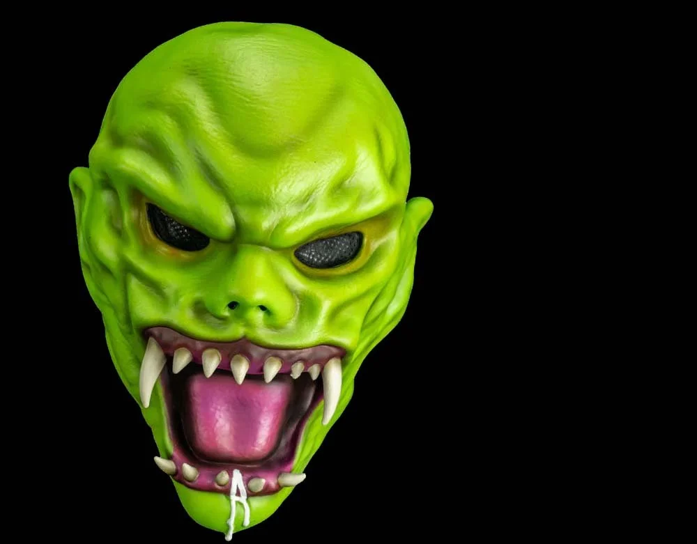 Trick or Treat Studios - Goosebumps - Haunted Mask - Halloween Vinyl Mask - Lord Grimley's Manor