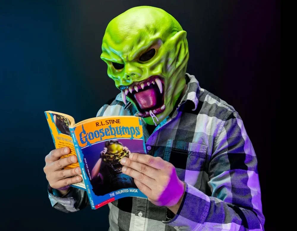 Trick or Treat Studios - Goosebumps - Haunted Mask - Halloween Vinyl Mask - Lord Grimley's Manor