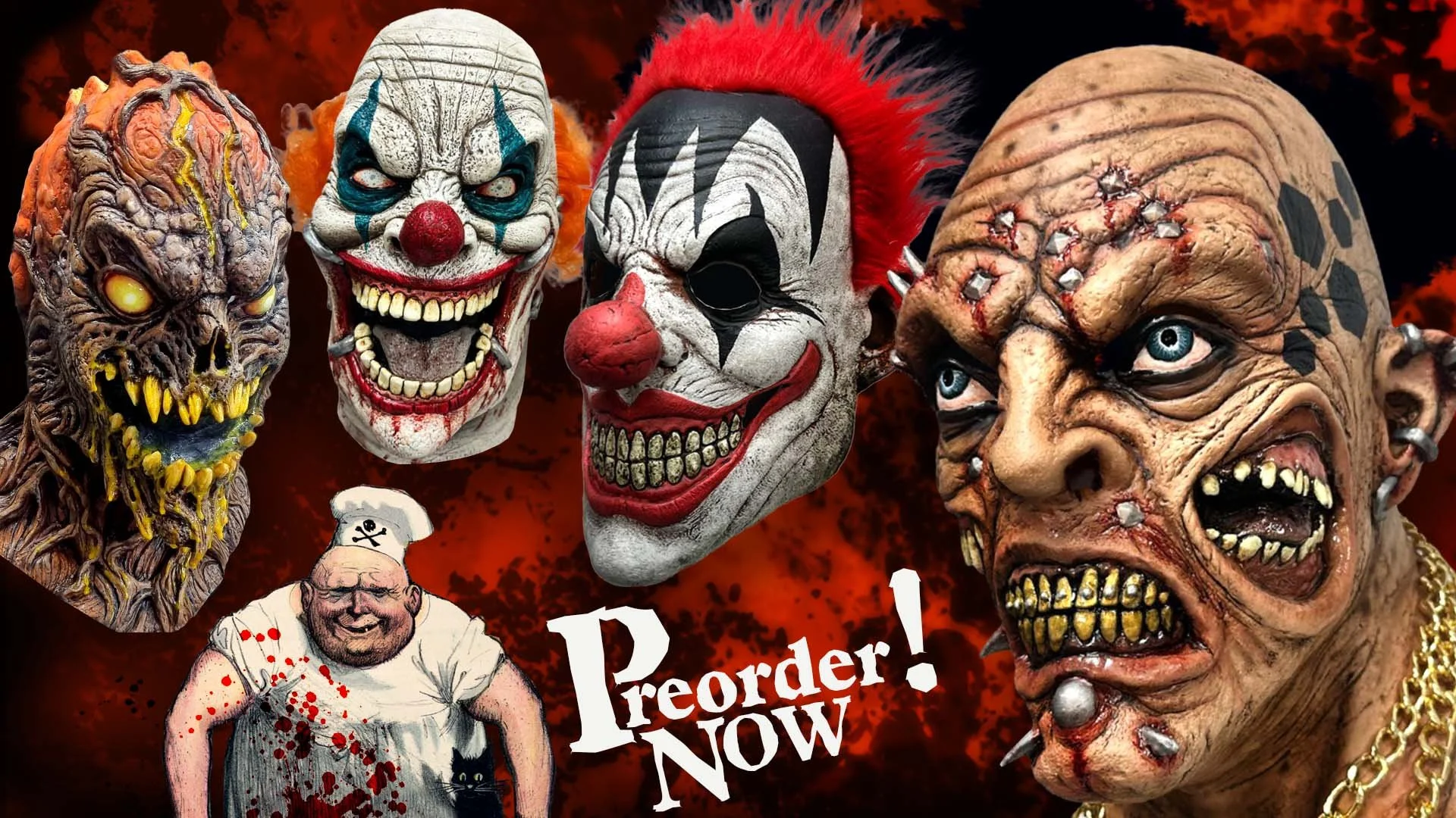 New Lord Grimley's Manor Exclusive Halloween Latex Masks for 2026 are Now Available for Preorder !