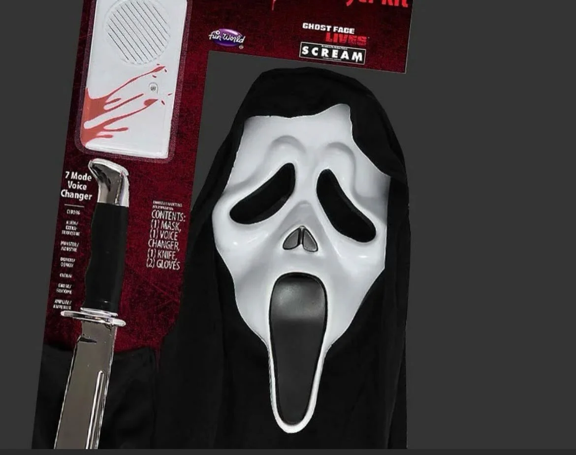 Preorders open limited quantities arrive next week Our Sale has arrived 😈Use code OCTOBER26(All caps) at checkout for 15% off orders over $30#ghostface #scream #halloween #horror #screammask