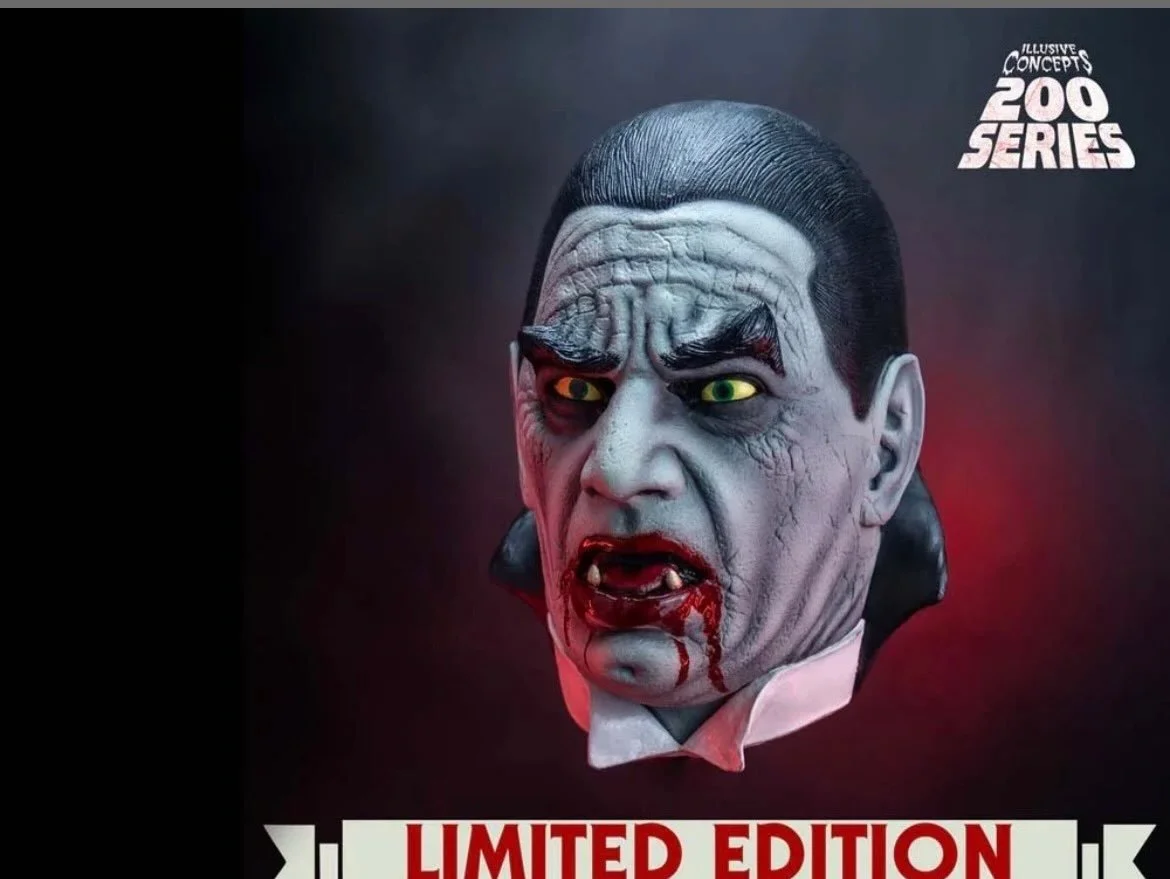 We have added more quantity to the Dracula mask so they are back up at Lordgrimley.com #dracula #nosferatu #horror #halloween #halloweenmask