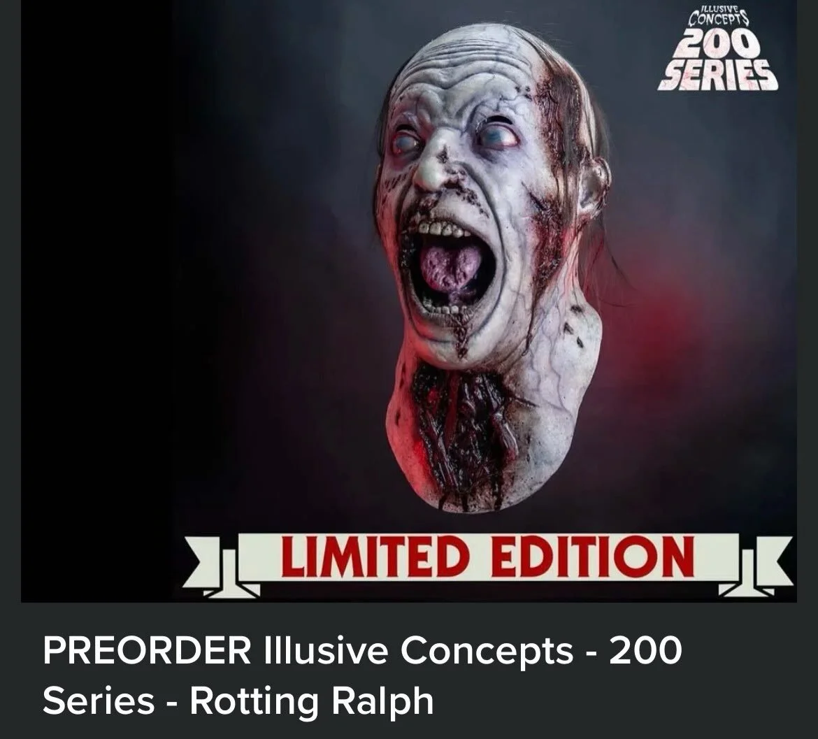 Another classic reentering the Manor very soon. Rotting Ralph. Our Sale has arrived 😈Use code OCTOBER26(All caps) at checkout for 15% off orders over $30 #trickortreat #halloween #zombie #mask #illusiveconcepts @trick_or_treat_studios