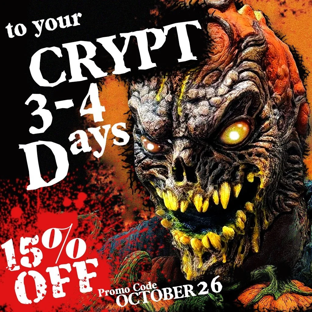 Use Promo Code OCTOBER26 (ALL CAPS) for 15% off orders over $30 ! Huzzah. 

All Hallows' Eve approaches at Lord Grimley's Manor. The big day requires the undead, and slightly dead, to come together to frighten and terrorize the minions in the crypt. 