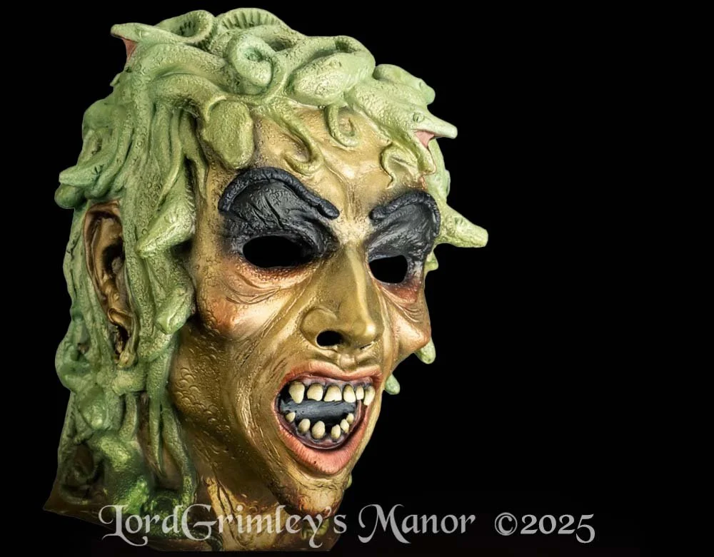 Trick or Treat Studios - Don Post - Medusa Latex Halloween Mask - Lord Grimley's Manor