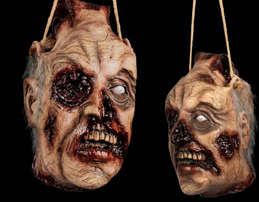 Ghoulish Productions - Headless Zombie Deluxe - Rotting Skin Bag - Candy Pail - Halloween Prop
