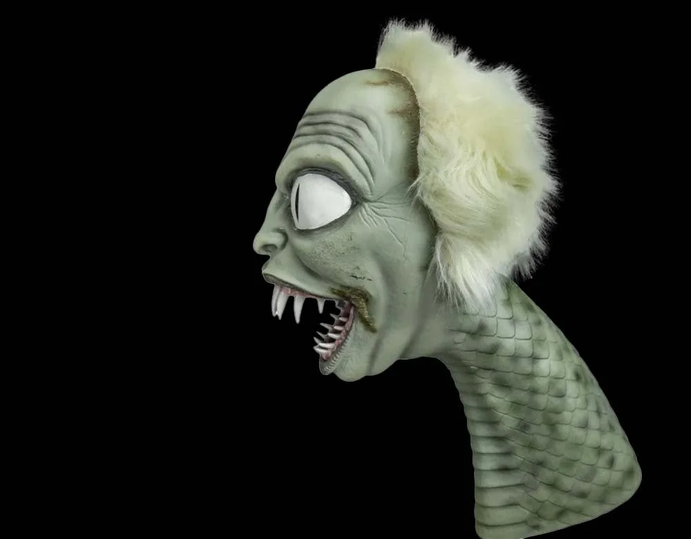 Trick or Treat Studios - Officially Licensed Beetlejuice Snake Halloween Vinyl Puppet Prop - Lord Grimley's Manor