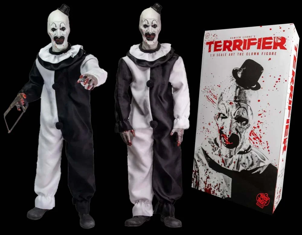 Trick or Treat Studios - Officially Licensed Terrifier Art the Clown - 12" Poseable Action Figure 1:6 Scale - Lord Grimley's Manor