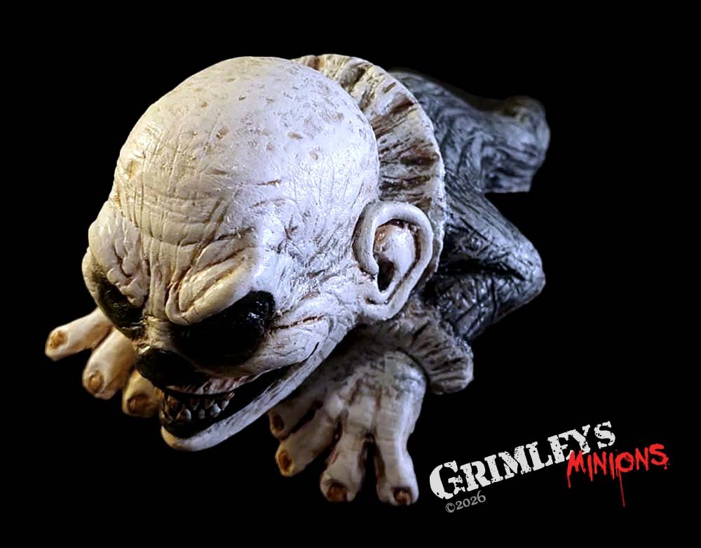 Lord Grimley's Manor Exclusive - Midnight Clown Latex Halloween Shoulder Buddy - Exclusive Halloween Prop (Copy)