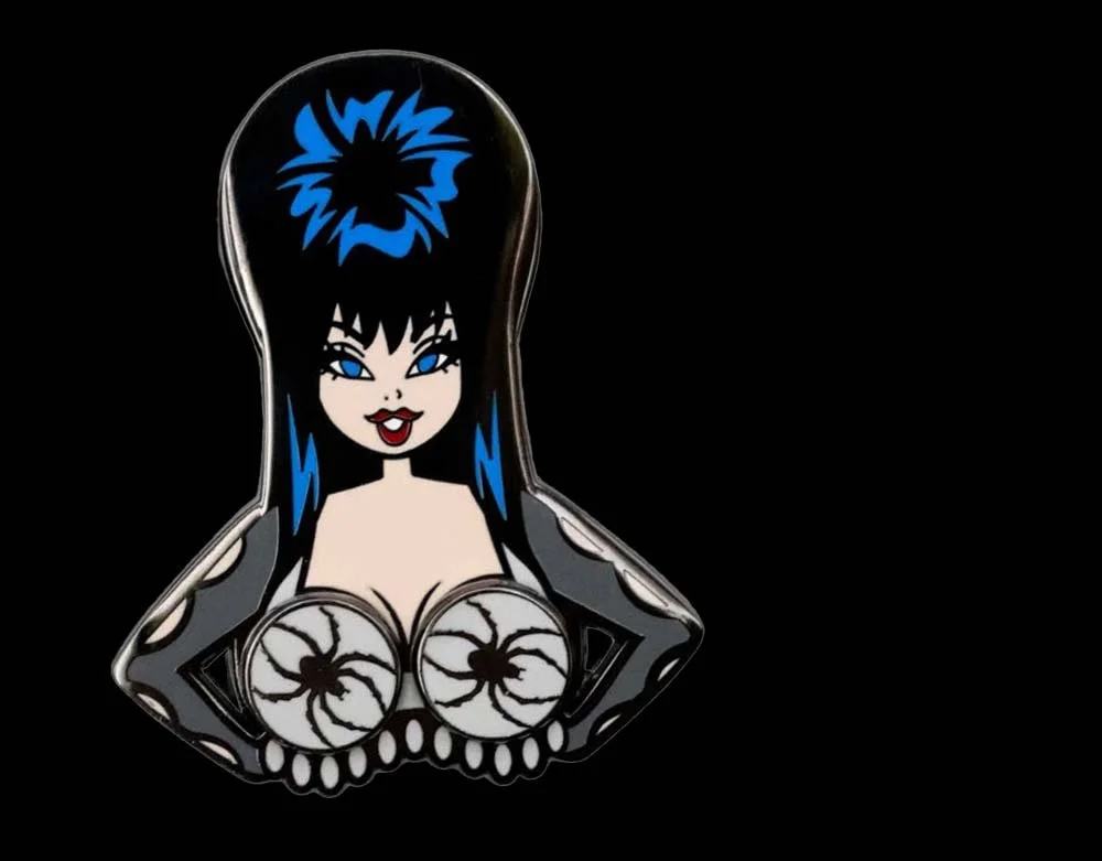 Kreepsville 666 - Elvira Spinning Spiders - Enamel Pin - Lord Grimley's Manor