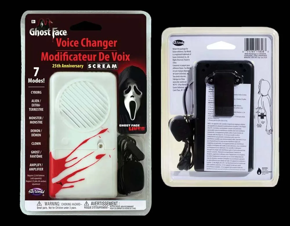 Morris Costumes - Scream Ghostface 25th Anniversary Voice Changer - Lord Grimley's Manor