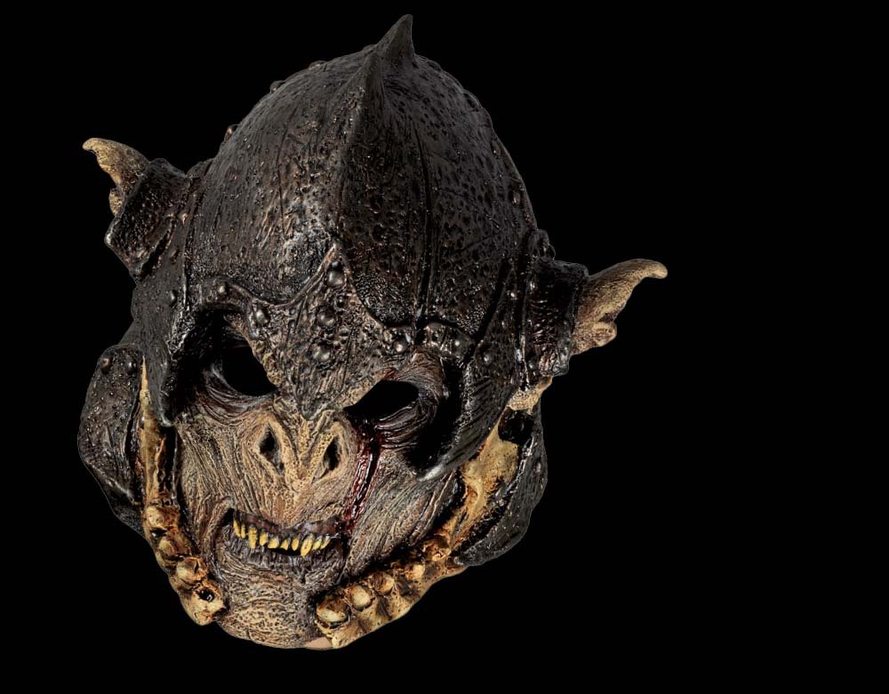 Ghoulish Productions - Skull Splitter Warrior Orc - Halloween Latex Orc Mask - Lord Grimley's Manor