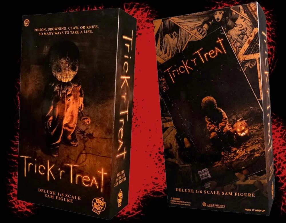 Trick or Treat Studios - Officially Licensed Trick R Treat Sam Deluxe 10" Poseable Action Figure 1:6 Scale - Lord Grimley's Manor