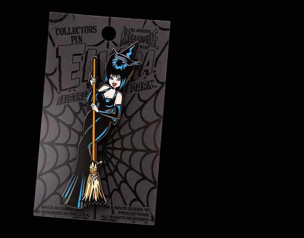 Kreepsville 666 - Elvira Standing Witch - Enamel Pin - Lord Grimley's Manor