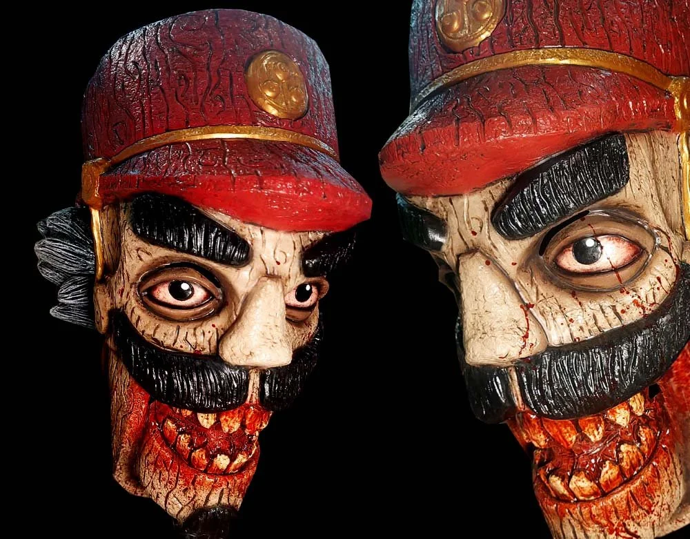 Ghoulish Productions - Evil Nutcracker Soldier - Nightmares of Christmas Latex Mask - Halloween Mask - Lord Grimley's Manor