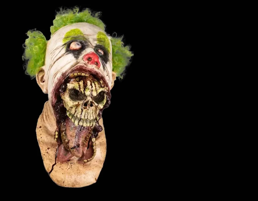 Ghoulish Productions - Blurp Charlie Clown Variant - Killer Clown Latex Mask - Lord Grimley's Manor