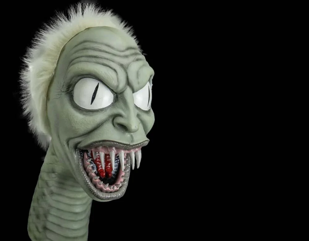 Trick or Treat Studios - Officially Licensed Beetlejuice Snake Halloween Vinyl Puppet Prop - Lord Grimley's Manor