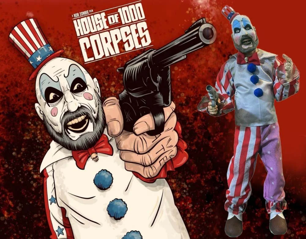 ScarePros - Officially Licensed House of 1000 Corpses - Captain Spaulding 36" Poseable Doll Prop  - Poseable Halloween Doll - Lord Grimley's Manor