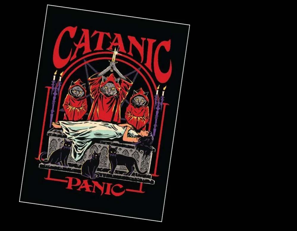 Ephemera Halloween - Cataic Panic - Magnet - Lord Grimley's Manor