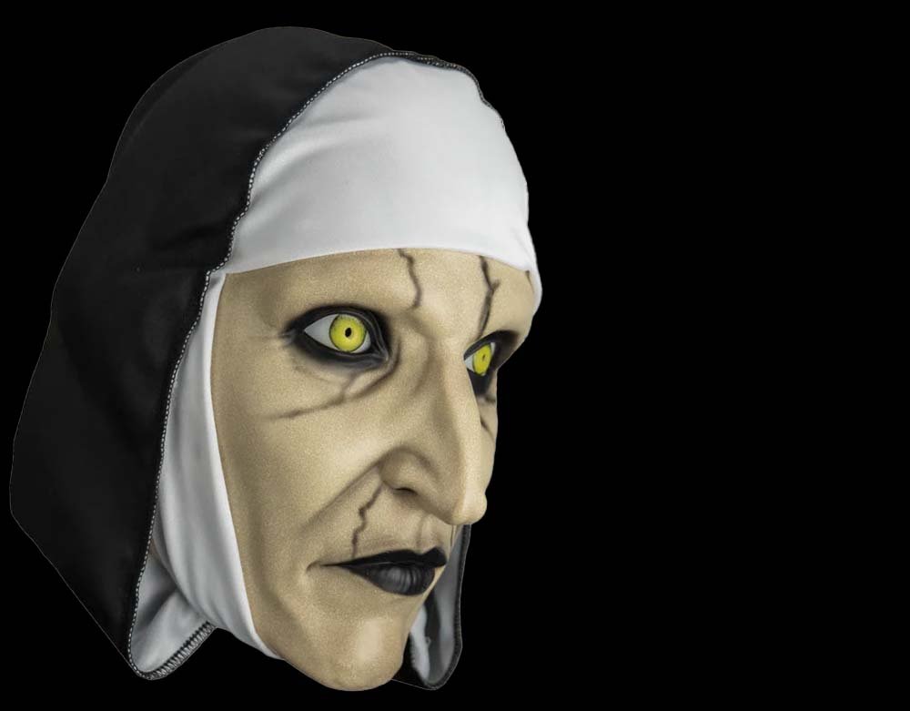 Trick or Treat Studios - Officially Licensed The Nun Valak The Conjuring - Halloween Deluxe Injection Retro Mask - Lord Grimley's Manor