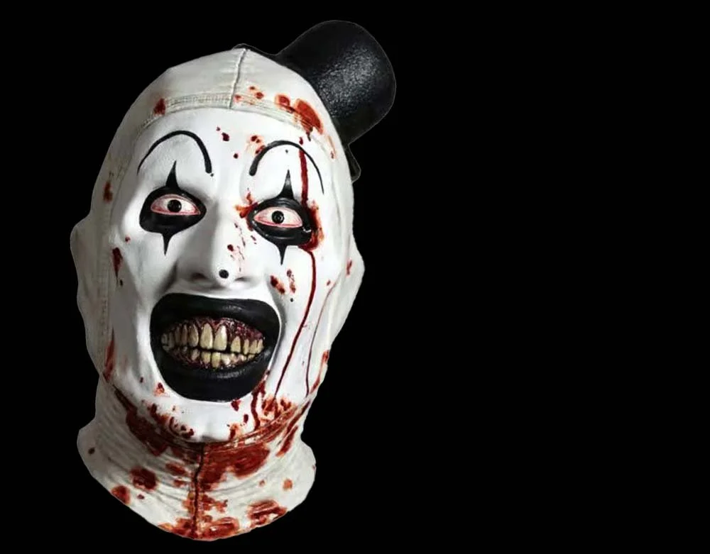 Tinsley Studio - Terrifier 3 - Killer Art the Clown Bloody Variant - Halloween Latex Mask - Lord Grimley's Manor