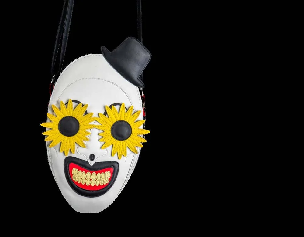 Trick or Treat Studios - Officially Licensed Terrifier 2 Flower Glasses Art The Clown Halloween Clown Bag - Lord Grimley's Manor