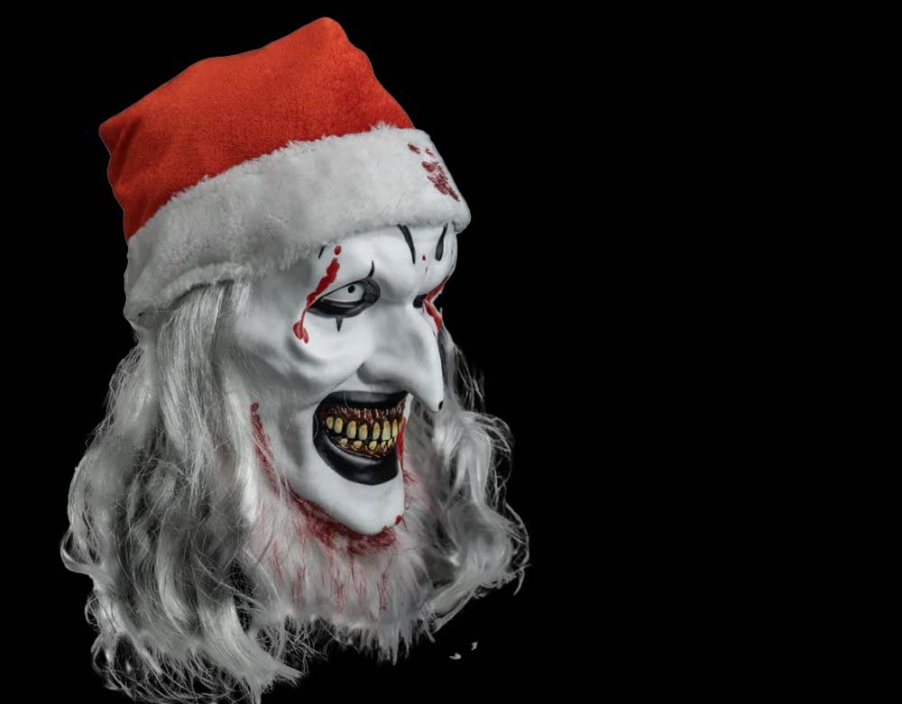 Trick or Treat Studios - Officially Licensed Terrifier 3 - Santa Bloody Art The Clown Halloween Injection Mask - Lord Grimley's Manor