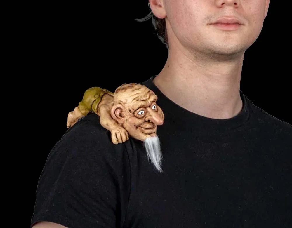 Ghoulish Productions - Mini Forest Troll Latex Halloween Shoulder Buddy - Lord Grimley's Manor Halloween Prop